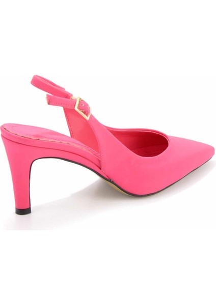 Mat Fuşya Saten Kadın Klasik Topuklu Ayakkabı K01188132638 fırsatları
