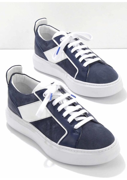 Indigo Süet Leather Erkek Sneaker E01901251402