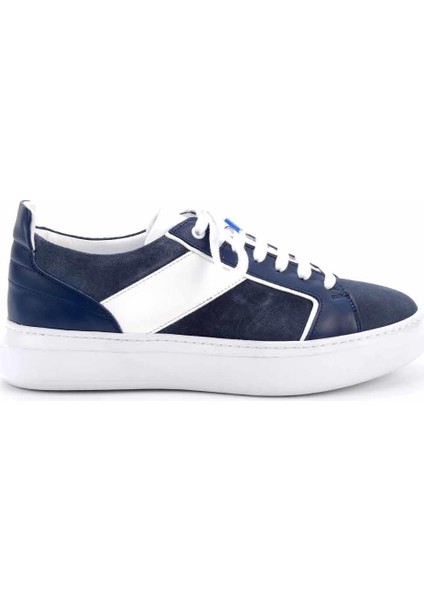 Indigo Süet Leather Erkek Sneaker E01901251402