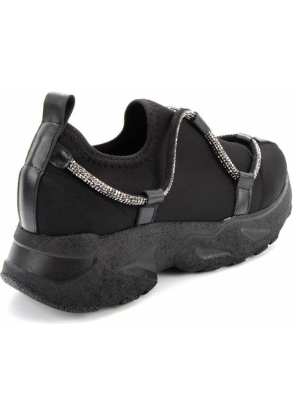 Siyah Streç Kadın Sneaker K01228072017 fırsatları