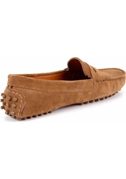 Vizon Süet Leather Kadın Loafer Ayakkabı K01274225202 fırsatları