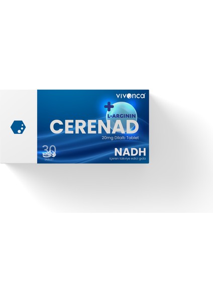 + L-Argının Dilaltı Tablet Nadh ve L-Arjinin İçeren Takviye Edici Gıda