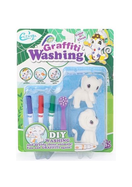 Birlik Yıkanabilir Mini Hayvancıklar Maymun - Fil