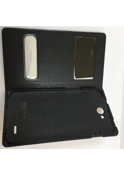 Avea In Touch 3 Large Flip Cover Kapaklı Kılıf Siyah