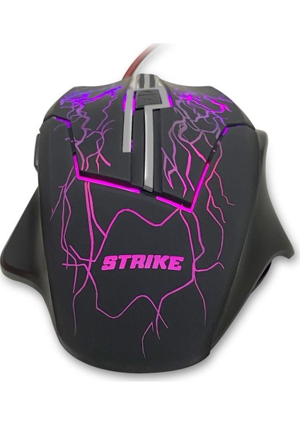 Strike 0590 RGB Kablolu Gaming Mouse Siyah