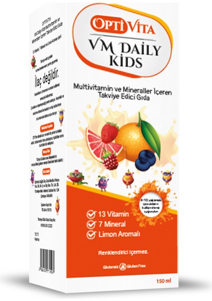 Vm Daily Kids Çocuklar Için Multivitamin Şurup