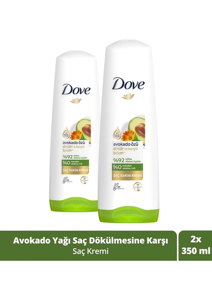 Avokado Özü Saç Bakım Kremi 350 ml - 2'li Avantaj Paketi