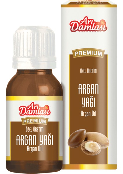 Arı Damlası %100 Bitkisel Organik Soğuk Sıkım Argan Yağı 20 ml