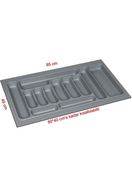 Deltaks Deltaaks Mobilya Aksesuarlarıgri Renk Kesilebilir Kaşıklık 85*49 Cm(81*41 Cm'e Kadar Kısalt fiyatları