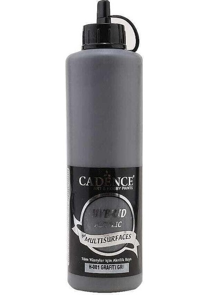 Hybrid Multisurface Akrilik Boya 500 Ml. H-081 Grafiti Gri