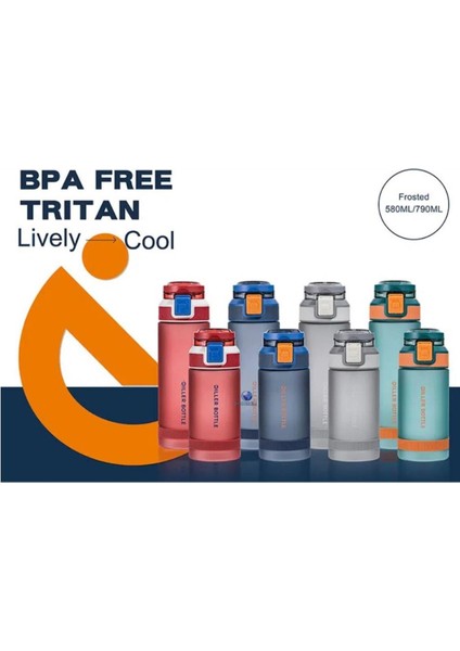 Dıller 580 ml Su Matarası Bpa Koku Sızdırma Yok DB016