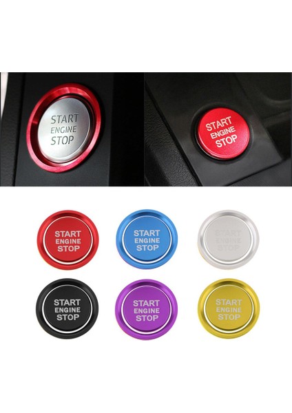 2'li Motor Başlatma Durdur Düğmesi Push Anahtar Kapağı A6 A7 C7 Kırmızı 2 x Kırmızı (Yurt Dışından) modelleri
