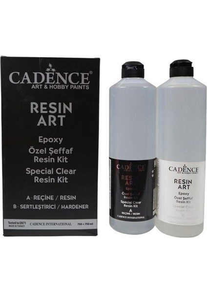 Resin Art Şeffaf Epoksi 750+750 ml