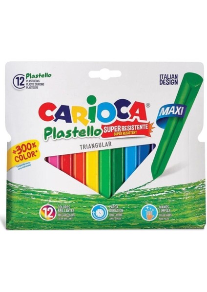 Üçgen Elleri Kirletmeyen Jumbo Pastel Boya 12'li 42671