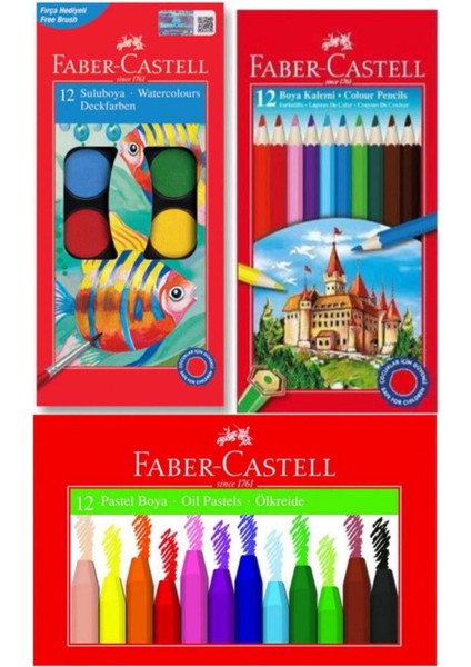 EKS Ticaret Faber Castell 3'lü Boyama Seti