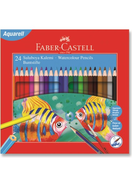 Faber Castell Aquarell Boya Kalemi 24 Renk Karton Kutu(Fsc)