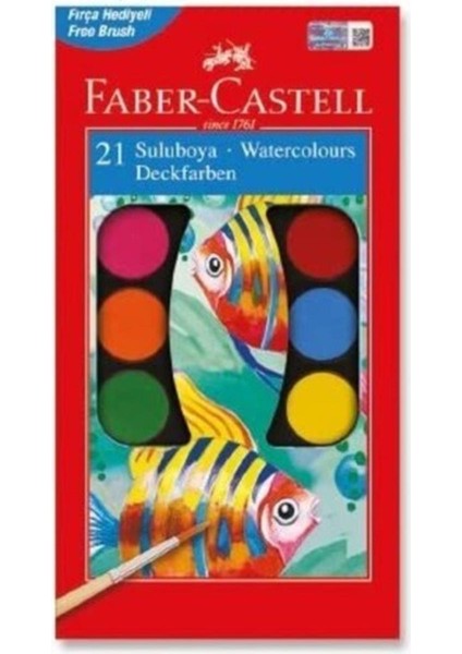 Faber Castell Faber-Castell 21 Renk Büyük Boy Suluboya