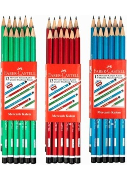 Faber Castell Mercanlı Kurşun Kalem 12 Adet