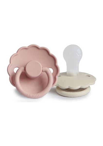 Frıgg Daisy Ikili Silikon Emzik - Blush/cream 0-6 Ay fiyatları