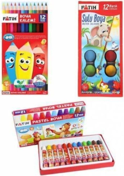 Kuru-Sulu-Pastel Boya Seti