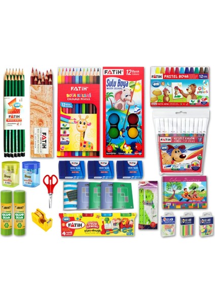 Ilkokul 1. Sınıf Kırtasiye Seti 26 Parça Başlangıç Tam Set