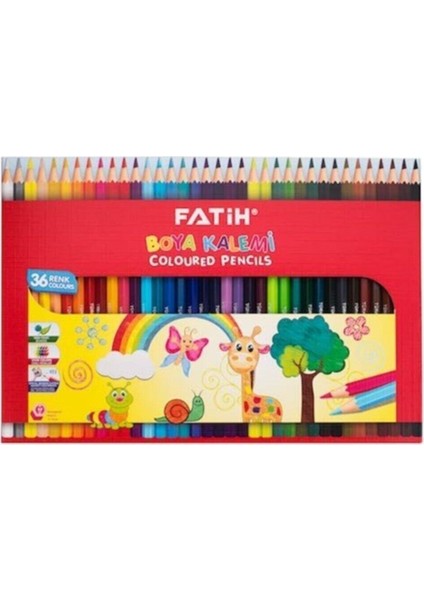 Boya Kalemi 36 Renkli Kalem Seti Çocuklar İçin Eğlenceli Sanat Malzemesi