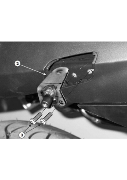 PLX688KIT Bmw R 1200 R (06-10) Yan Çanta Taşıyıcı Bağlantı Kiti