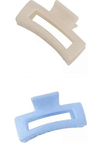 2 Adet Yarım Pençe Saç Klipsi Akrilik (Yurt Dışından)