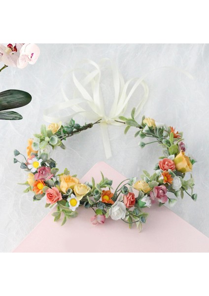 Boho Floral Çelenk Başlık Çiçek Kafa Bandı (Yurt Dışından) modelleri