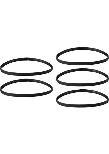 5x Elastik Olmayan İnce Saç Bant Koşmak İçin Spor Salonu Kadın Erkekler Siyah (Yurt Dışından) modelleri