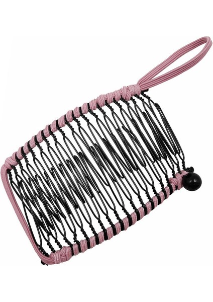 20 Diş Muz Klipsli Saçlar İçin Vintage Saç Pembe (Yurt Dışından)