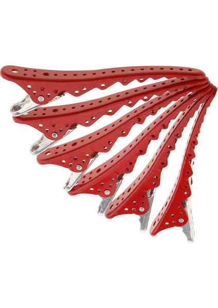 2x 6 Adet Kuaför Salon Bölüm Kelepçesi Kelepçe Kipleri Kırmızı Kavrama (Yurt Dışından) fiyatları