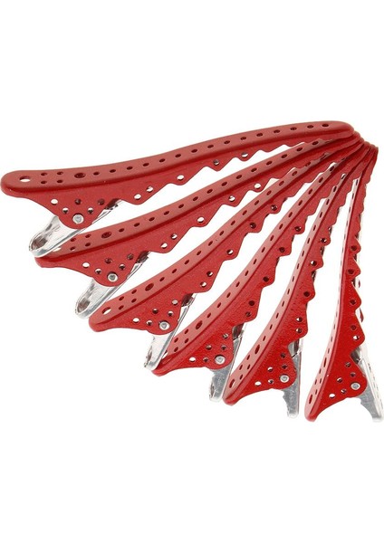 2x 6 Adet Kuaför Salon Bölüm Kelepçesi Kelepçe Kipleri Kırmızı Kavrama (Yurt Dışından) modelleri