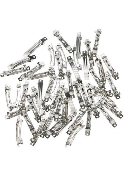 3x 50 Adet Boş Fransız Barrette Saç Klip Slayt Diy Zanaat Aksesuarları (Yurt Dışından)