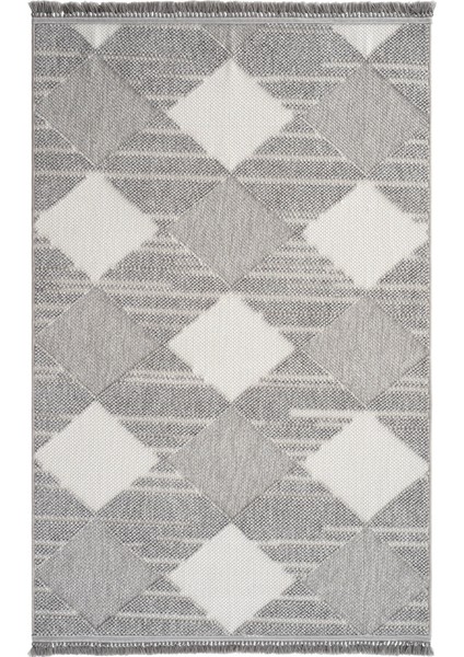 Vera 1458 Gri Yumuşak Dokulu Halı Kilim Salon Mutfak Koridor Kesme Yolluk Dokuma Makine Halısı