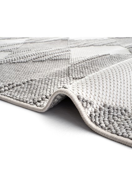 Vera 1458 Gri Yumuşak Dokulu Halı Kilim Salon Mutfak Koridor Kesme Yolluk Dokuma Makine Halısı