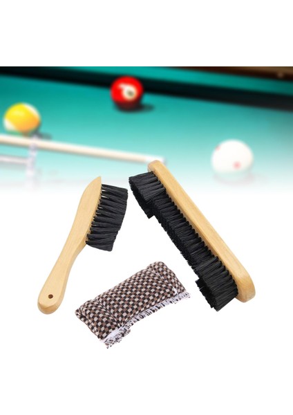 1set Bilardo Havuz Masa Fırçası Temizleme Bilardo Masa Bilardo Aksesuarları Kahverengi (Yurt Dışından) indirimleri
