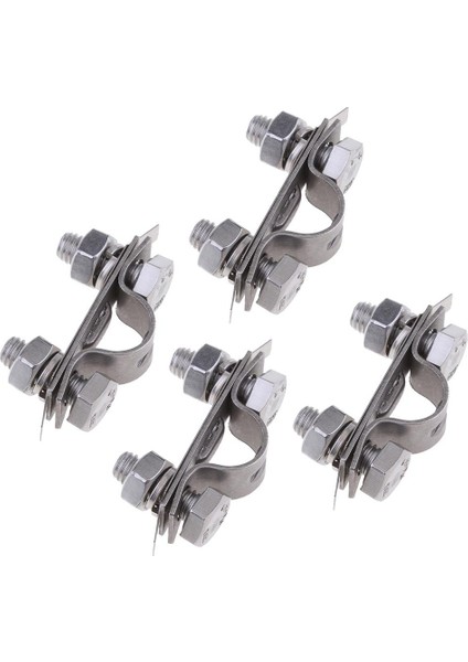 4 Adet 304 Paslanmaz Çelik Tekne Deniz Gazı Kablo Tüp Kelepçesi ve Şim Kiti (Yurt Dışından)
