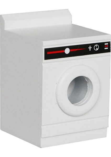 12. Bebek Ev Ahşap Çamaşır Makinesi Yıkayıcı Mobilya Seti Dekorasyon Oyuncakları (Yurt Dışından)