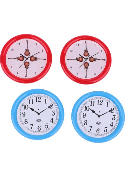 4pcs 1:12 Bebek Ev Minyatür Mobilya Reçine Saatleri Dekorasyon Mavi (Yurt Dışından) fırsatları