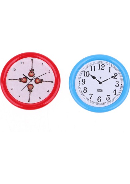 4pcs 1:12 Bebek Ev Minyatür Mobilya Reçine Saatleri Dekorasyon Mavi (Yurt Dışından) indirimleri