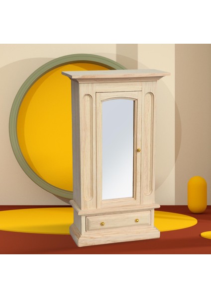 1:12 Dollhouse Mobilya Dolap Kitaplık Fotoğraf Talepleri Yatak Odası Dekoru (Yurt Dışından) fırsatları