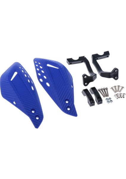 Motosiklet El Koruması 22 mm 7/8 "gidon Rüzgar Deflektör Koruyucuları Mavi (Yurt Dışından) modelleri