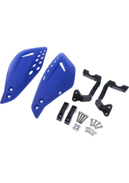 Motosiklet El Koruması 22 mm 7/8 "gidon Rüzgar Deflektör Koruyucuları Mavi (Yurt Dışından) fırsatları