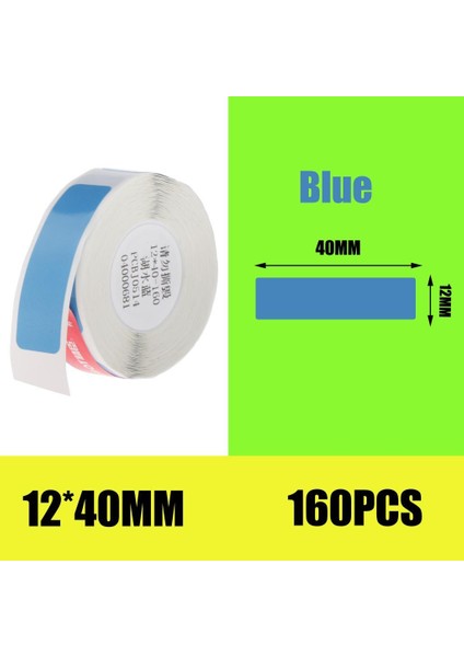 Termal Etiket Yazıcı Yırtılmaya Dayanıklı Saf Etiket Etiketi 12X40MM160 Normal Boyut (Yurt Dışından)