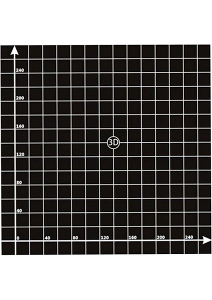 3D Yazıcı Isı Yatağı Platformu Çıkartmaları 300MMX300MM Siyah (Yurt Dışından)