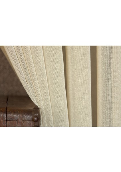 Bolero Tül Kum Rengi Pilesiz 400X260