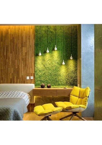 Dekoratif Yapay Bitki Duvar Kaplama Panel Şimşir Tabaka 40X60 Yeşil Dikey Bahçe