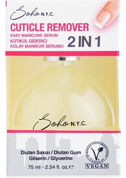 Tırnak eti çıkarıcı - Cuticle remover - Kolay Manikür Serumu