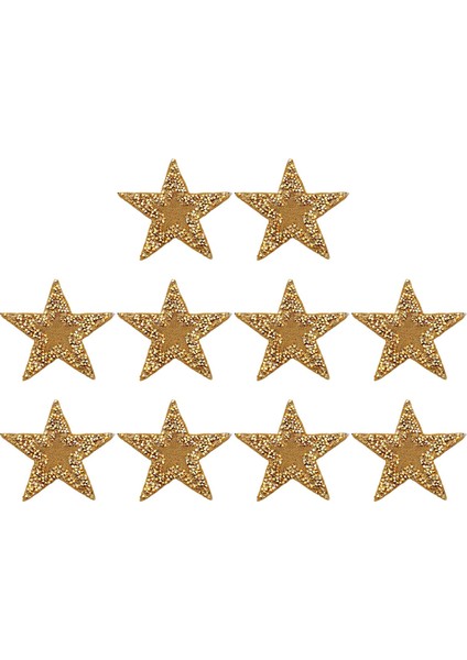 10X Rhinestone Yıldız Yamaları Aplike Onarım Dikiş Aksesuarları Altın (Yurt Dışından) fiyatları